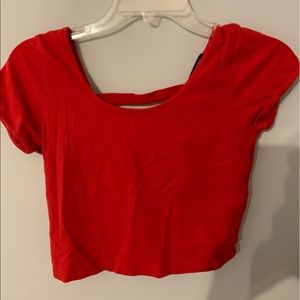 Red Crop Top